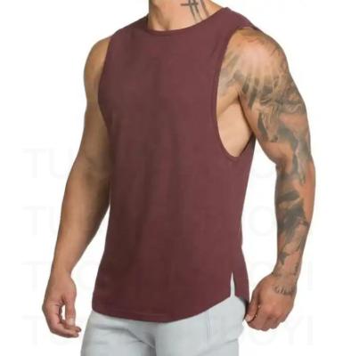 China Other OEM Custom Drop Armhole tank top Gym Wear Fitness Muscle Vest Workout Bodybuilding Mens Tank Top for sale