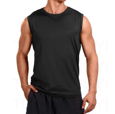 China Other Sleeveless Workout Athletic Gym 100 Polyester Wholesale T shirts for Men Stylish T shirts in Bulk Plain for sale