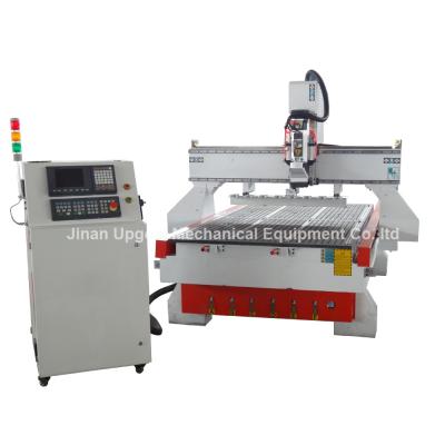 China Linear Auto Tool Changer CNC Router with Moving Tool Post for sale