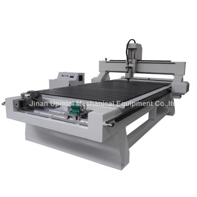 China 4 Axis CNC Wood Engraving Machine with Rotary Axis Fixed in X-axis for sale