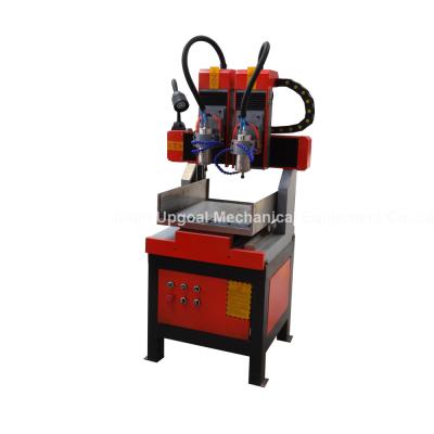 China Double Heads 400*400mm Metal Wood Stone CNC Engraving Machine with DSP Control for sale