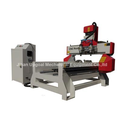 China 500*1000mm Flat Cylinder CNC Carving Machine with 2 Spindles 2 Rotary Axis for sale