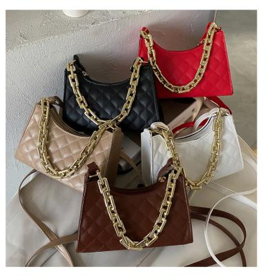 China Multifunctional High Quality 5 Colors Fashion Chain Shoulder Bag Women PU Leather Handbag Messenger Bags for sale