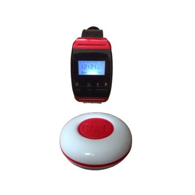 China New Arrive Restaurant Server Calling System Pager Receiver For Restaurants Y-650+K-O1plus Vibrators 65*44*19mm for sale