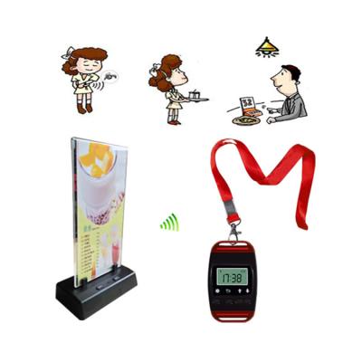 China Restaruant wireless call system mini call button wireless waiter call system with menu support for sale