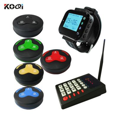 China 433.92mhz restaurant kitchen wireless call waiter system restaurant table calls button guest beeper customer call for sale