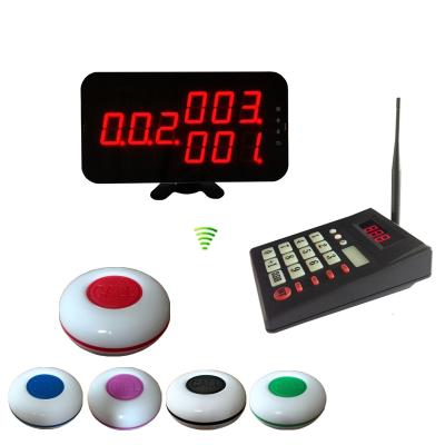 China Restaurant Waiter Push Call Button Wireless Call System K-999 K-4-C K-O1plus for sale