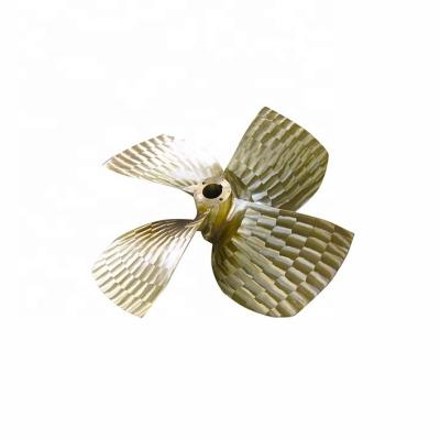 China bronze cu1, cu3, cu4 solid 4 blade boat propeller thruster boat thruster for sale