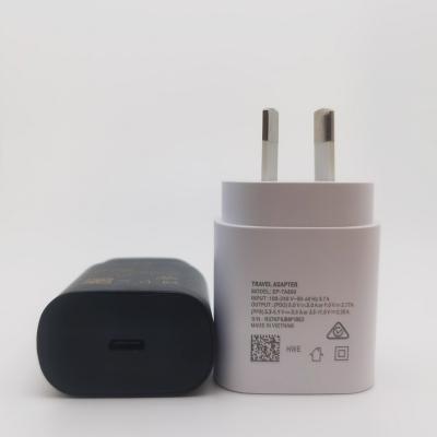 China 25W Mobile Phone Travel Charger+Type-C AU US EU For Samsung Galaxy S20+ Note 8 9 10 Data Cable 1m USB-C to USBC PD Android Fast Charging Cord for sale