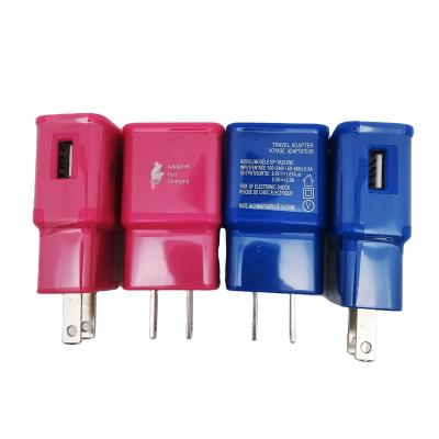 China Mobile Phone Custom Macaron Color QC3.0 Mobile Phone Wall Charger EP-TA20 USA Pink Blue Plug For Samsung s6 S7 s8 Smart Phone for sale