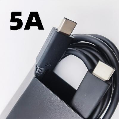 China Hot Selling Mobile Phone 5A USB c palladium Fast Charger Data Cable Type-c original tipo c to c cable for Samsung for sale