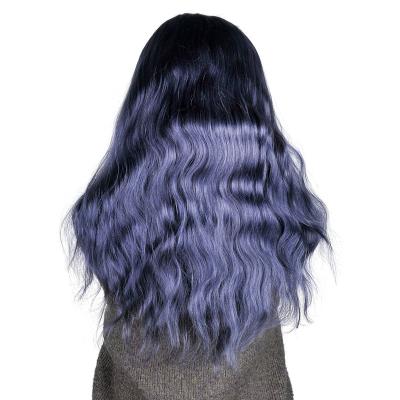 China 100% Virgin Lace Hair Full Human Hair Double Weft Colors Water Wave Wig Unprocessed Custom Hair Pulled for sale