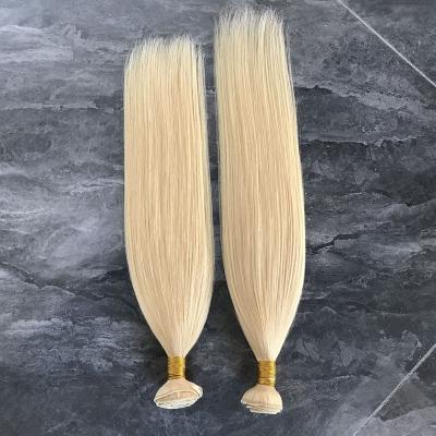 China Phone Loop Vendors Hair Weft 100% Hair Bundles Straight Unprocessed Yellow for sale