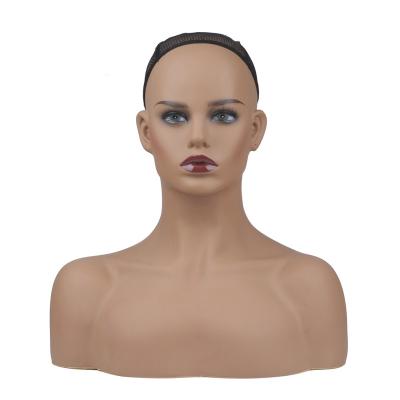 China Other free ship in USA PVC mannequin head for display wigs sunglasses necklaces hats on sale for sale