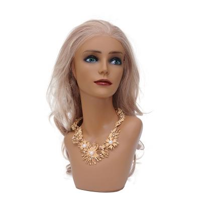 China Female One Shoulder Inflatable Mannequin Free Head Long Boat Neck For Wig Collars Display for sale