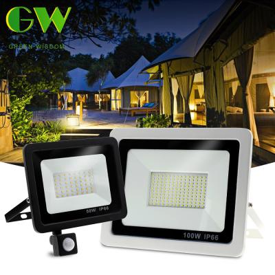 China All Colors Outdoor Auxiliary 20w Smart Dimmable RGB Alexa Google Waterproof Multi Color Led Projector Wifi Smart Garden Lights for sale