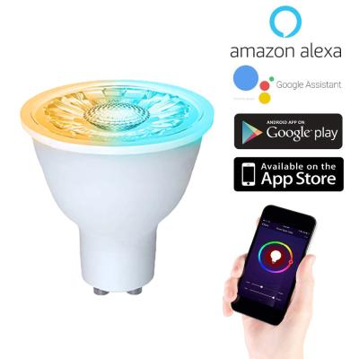 China Factory Wholesale Indoor RGB High Quality LED Smart Color CCT Dimmable Lights GU10 Bulb Light for sale