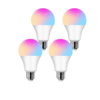 China Indoor voice and WIFI control Google home tuya smart light bulbs A19 E26 9W smart bulbs that work with Alexa for sale