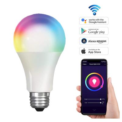 China Indoor no hub required white card voice control led alexa smart bulb lights E26 11W RGBCW LE TDC A21 smart bulb bulb for sale