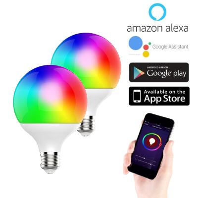 China Residential No WIFI APP Control Required Smart BLE Hub Required RGBCW TDC G95 E27 Led Light Bulb Smart Bulbs That Work With Alexa for sale