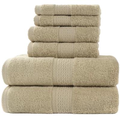 China Child safe 100% cotton absorbent bath towels for hotel and home use for sale