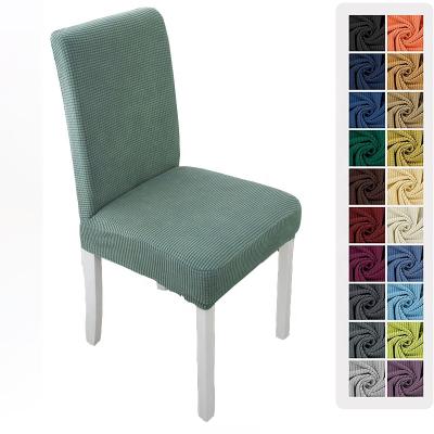 China Single Dining Chair Cover High Stretch Chair Removable Washable Seat Protector Cover For Home Party Wedding for sale