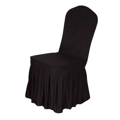 China Elastic Black Manufacturer Hotel Banquet Celebration Wedding Stretch Spandex Chair Covers for sale