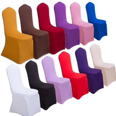 China Easy To Clean Wholesale Cheap Banquet Stretch Chair Cover Elastic Spandex Slipcovers For Wedding Outdoor Party for sale