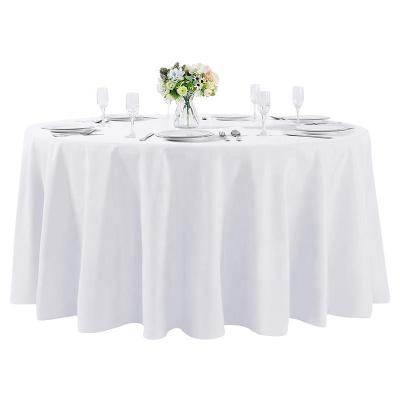 China Easy To Clean Wholesale Cheap Polyester Table Cloth Banquet Party Wedding Table Cloth For Outdoor Picnic for sale