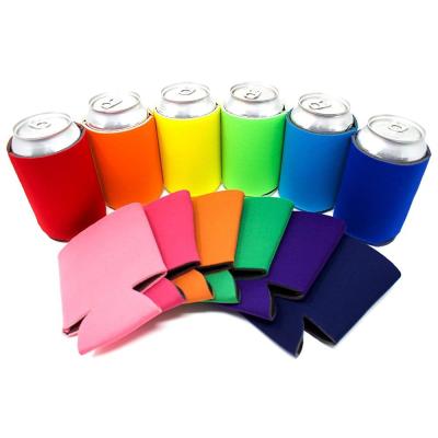 China Waterproof Custom Printing Logo Summer Foam Box Sleeves Folding Drink Can Coolers Rack for sale