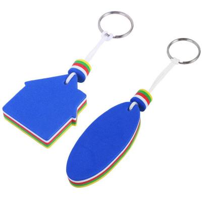 China Promotional Customized Christmas Decro Plastic Foam Empty Float Key Chain for sale