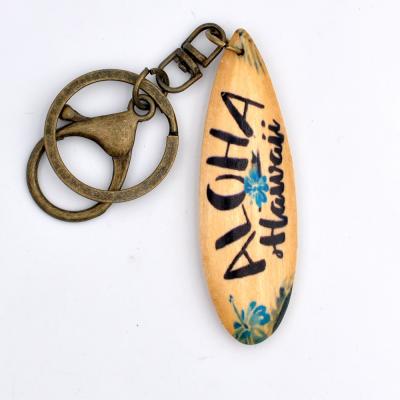 China Souvenir Gifts Promotion Factory Printing Blank Engraved Keyholder Wooden Key Chain With Name Printing Wooden Key Chain for sale