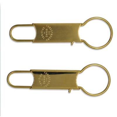 China Vintage 316L Metal GWD029 Personalized Custom Logo Engraved Wholesale Blank Gold Split Key Ring Metal Stainless Steel Key Chain Retro for sale