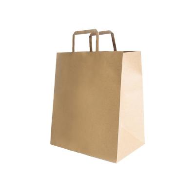 China Recyclable Wholesale Custom Color Stand Up Biodegradable Logo Kraft Paper Gift Paper Bags Small for sale