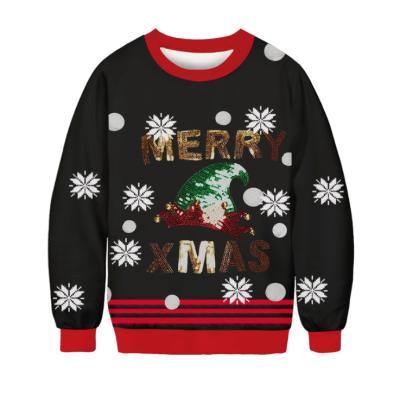 China Anti-wrinkle long sleeve o-neck Christmas pullover men's streetwear unisex Christmas sweater urgly for sale