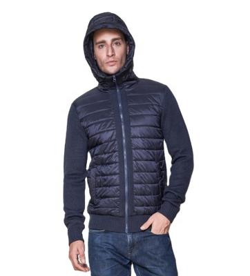 China Breathable Cotton Sweater Jaket Hoodie Men Acrylic Hooded Zipper Cardigan for sale