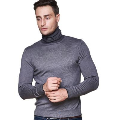 China Wholesale Customized Anti-wrinkle Wool Woolen Nylon Collar Top Knitted Sweater Winter Clothes For Men Sweater Turtle Neck Sweater Men for sale