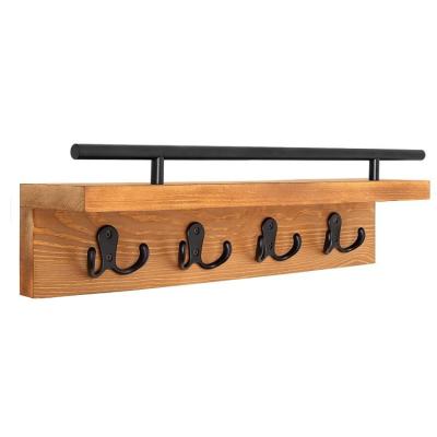 China China New Design Water Make Non-Toxic Multi Functional Solid Wood Key Holder For Wall And Mail Resistant Shelf for sale