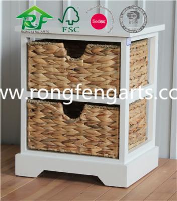 China Chest Drawers Storage Unit Cabinet Shabby Furniture Solid Wood White Wood Wicker Cupboard for sale