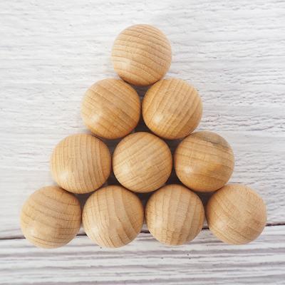 China Direct Sales Eco-Friendly Natural Baby Beech Wood DIY Bead Pendant 20mm Eco-Friendly Wooden Beads for sale