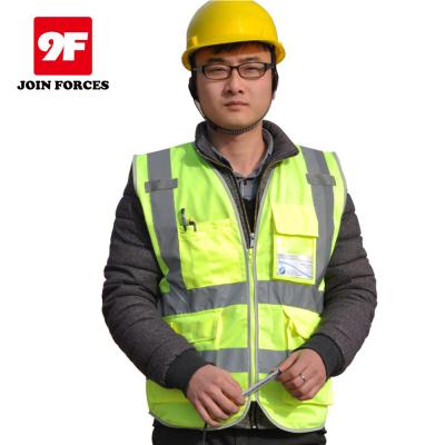 China 2021 Warehouse Work Cheap Safety Reflective Vest With Pockets for sale