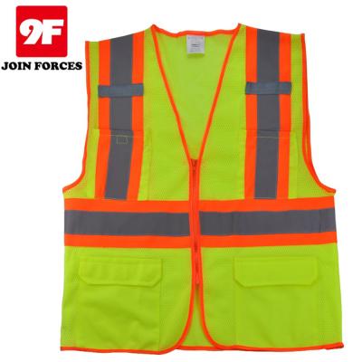 China Motorcycle Construction Safety Vests Worksite Visibility Vests Etc. 9F workplace and high construction for sale