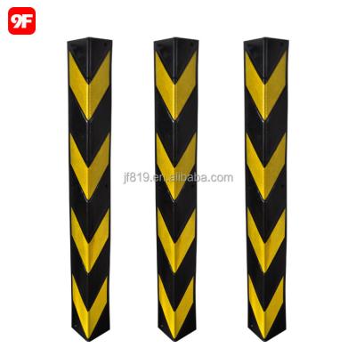 China Heavy Duty Garage Wall Corner Guard Reflective Rubber Corner Protector for sale