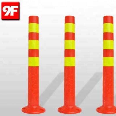 China PE 9F 75cm PE Flexible Safety Bollard Warning Post for sale