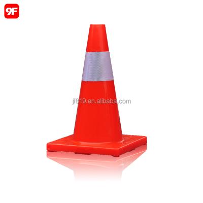 China Road safety flexible orange plastic cones for sale