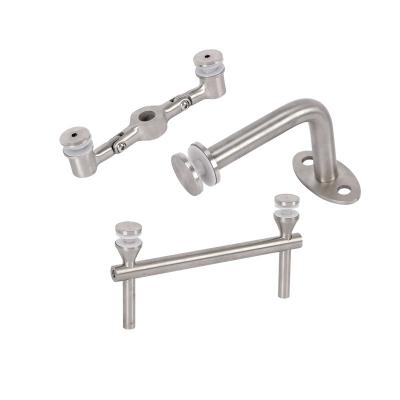 China Modern High Quality Stainless Steel Railing Accessories Inox Balustrade Fittings Staircase Glass Fence Accessories And Balcony Balustrade For Glass Balustrade for sale