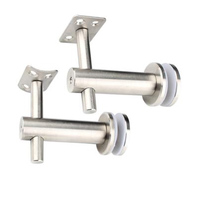 China Modern High Quality Modern Stainless Steel Stair Railing Brackets For Glass Balustrade for sale