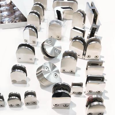 China Glass door fixed Everstrong stainless steel connector fitting glass flange of balustrade and fencing fittings brackets glass flanges for sale