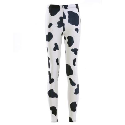 China Plus Size Digital Printing Yoga Pants Cow Breathable Wholesale Spots Leggings Fitness Clothing Ladies Gym Tight Wear for sale