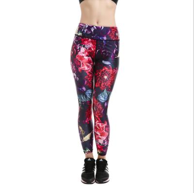 China High-waisted breathable yoga pants women's digital printed fashion GYM design fashion gaiters outdoor yogapants for sale